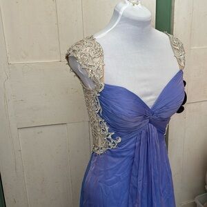 NWT LaFemme Gown Rhinestone Prom Bridesmaid Pageant Maxi Formal New Years Party